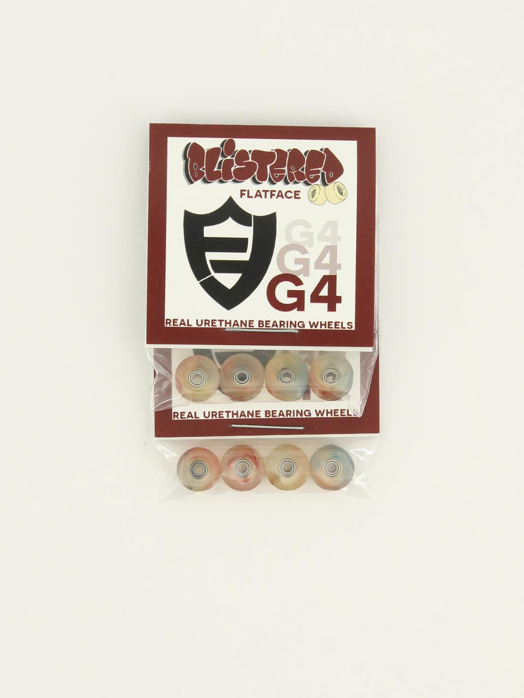 Blistered Wheels G4 Clear Candy Swirl