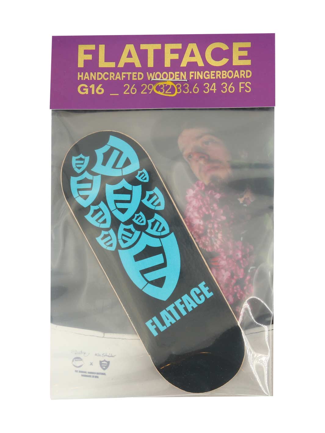FlatFace Fingerboards 'FF Logo Blue' 32mm G16