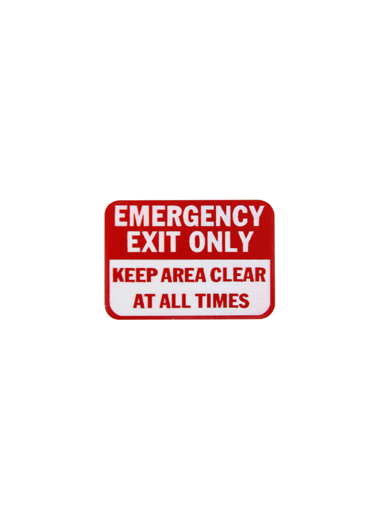 FBS Mini Sign 'EMERGENCY EXIT'